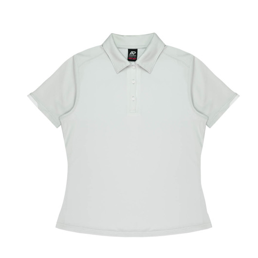 Lucia Womens Polos Light Grey White